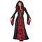 Women's Scarlette Mistress Costume Hooded Red and Black Halloween Dress